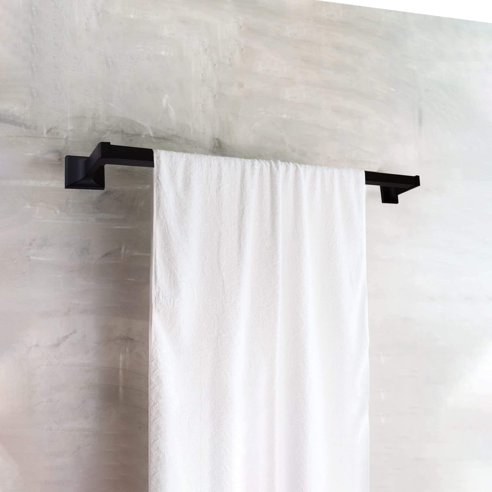 Design House 544577 Millbridge Modern 24-Inch Towel Bar For Bathroom Bedroom Closet Or Kitchen Matte Black